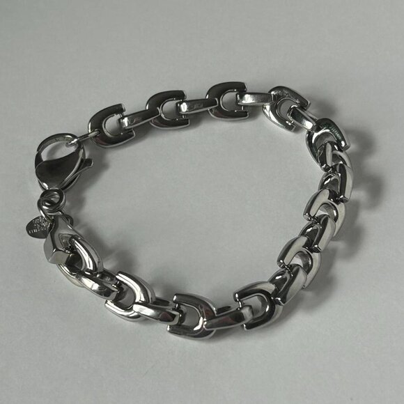 Vintage sterling silver link bracelet 🖤 - Picture 2 of 4